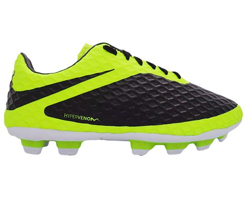 Chuteira Nike Hypervenom Preto e Verde limão MOD:11257